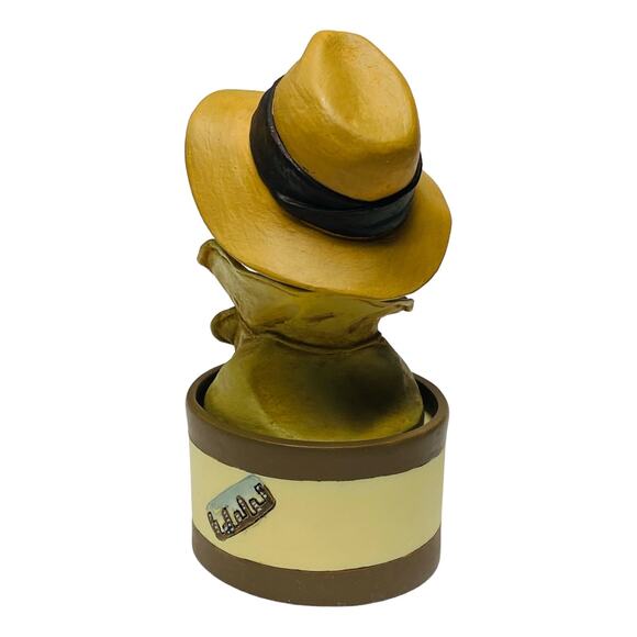 1999 Just the Right Style Fedora Hat Trinket Box 27402 by Raine MIB - Picture 7 of 12